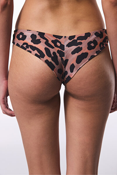 Penti Superbrasilianischer Bikiniunterteil mit Leopardenmuster von Clove mit minimalen Ausschnitten