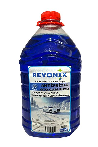 Revonix Antifirizli Oto Cam Suyu -20 Derece Kışlık Cam Suyu 5 Lt