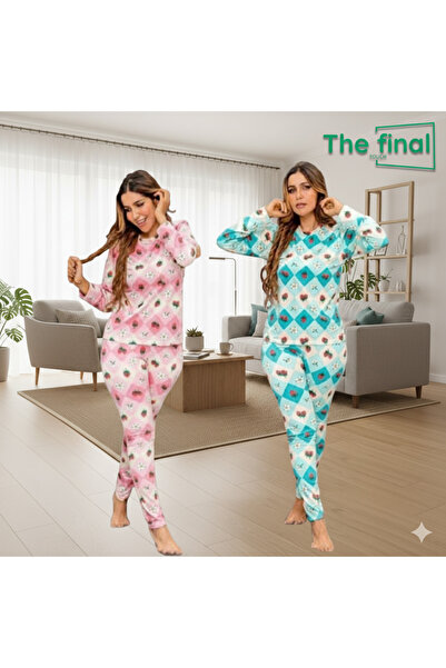 The final touch 2 women's cotton pajamas, one size, weight 80 kg