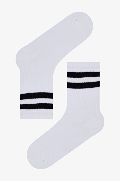 Penti Jungen Linien 3 Stück Tennis Weiß Socken Socken