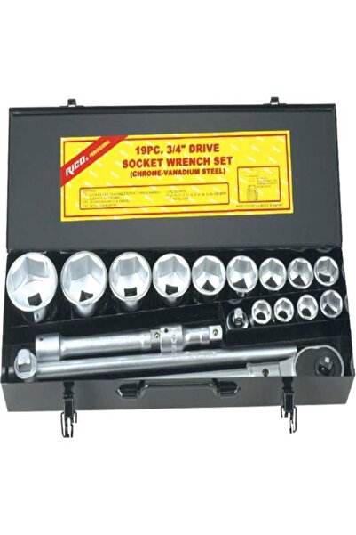Rico Rico 19 Pc 3/4 Mesh Socket Set 12 Corners