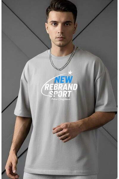REBRAND T-Shirt Crew Neck Printed Unisex Oversize