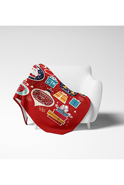 Erays Home Christmas & Christmas Patterned Fleece Blanket Tv Blanket Merry Christmas