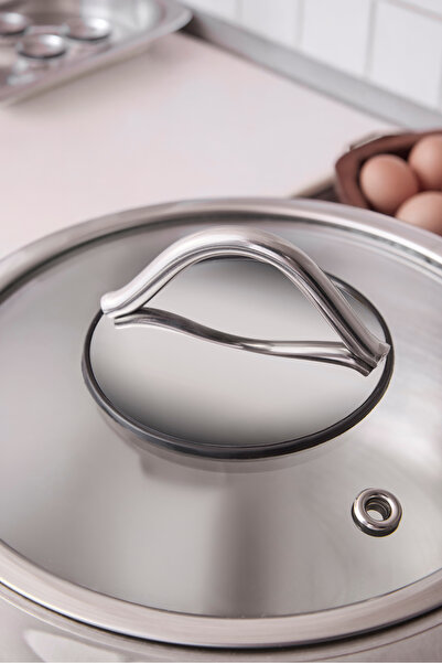 Perotti Burgaz Induction Base 8 Piece Steel Cookware Set