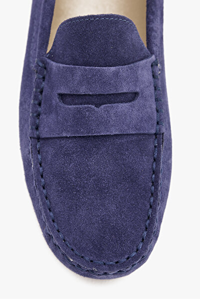 West To West Kadın Hakiki Deri Süet Loafer Ayakkabı