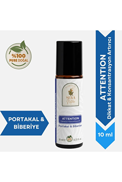 Sera Natura ATTENTION Dikkat & Konsantrasyon Arttırıcı Aromaterapik Yağ 10 ml...