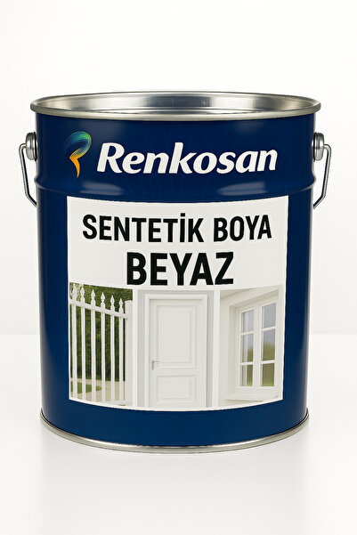 Renkosan Sentetik Yağlı Boya – Beyaz | Metal, Demir, Ahşap Yüzeyler İçin