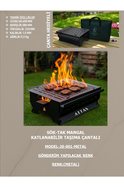 EXİTMODEL SÖK TAK MANGAL GRUBU-MANGAL-PİKNİK-KARADENİZ MANGALI