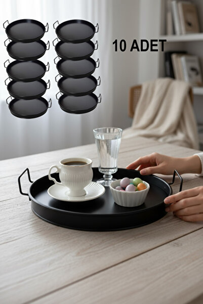 EVSTYLE 27 CM METAL HANDLE PRESENTATION TABLE (10 PIECES)