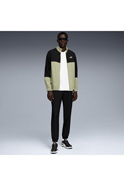 Puma Woven Colorblock Tracksuit 688173 Men's Casual Tracksuit Set Green