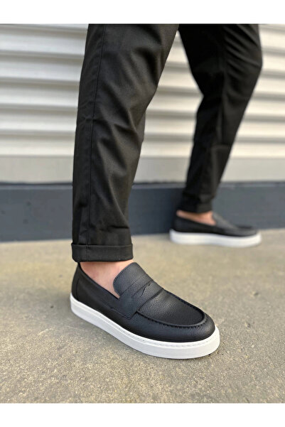 Joy Ayakkabı Jy180 Estilo X Laceless Skin Men's Casual Sports Classic Shoes Cbt - Black