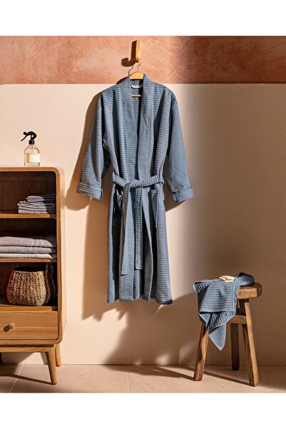 Madame Coco Carla Unisex-Bademantel-Set mit Kimonokragen