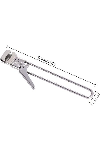 fulina Adjustable Jar Opener, Stainless Steel Can and Jar Opener Hands Manual Bottle Punch Can Opener