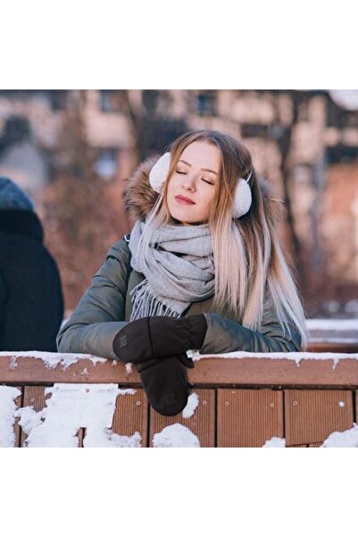 fulina Winter Convertible Gloves, Winter Gloves Fingerless, Warm for Winter Running(M,Black)