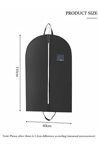 Generic 2PCS Foldable Clothes Dust Cover Garment Bags for Hanging Clothes Storage Gusset Suit Bags