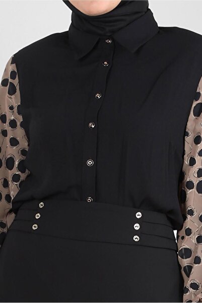 Alvina BUTTON DETAILED A-LINE SKIRT 60410