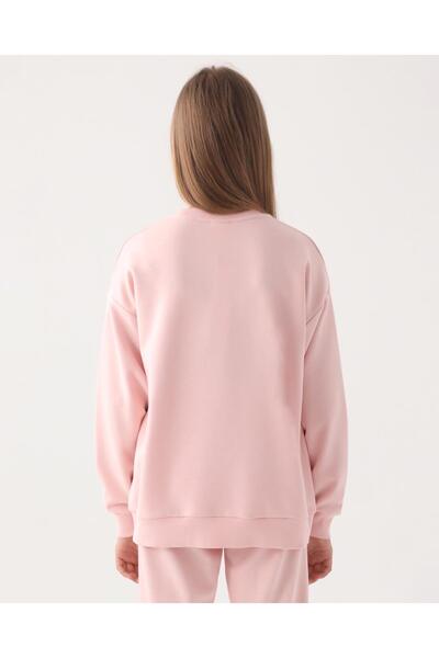 Kappa Blake Pink Girl's Sweatshirt - Authentic Regular Fit