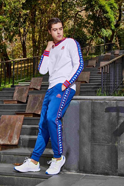 Kappa Banda Stars Sweatshirt Erkek Beyaz Regular Fit Sweatshirt
