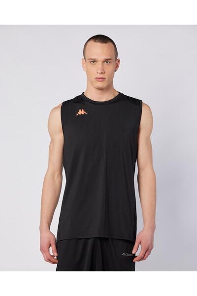 Kappa Fiolo Tur Erkek Siyah Regular Fit Tişört