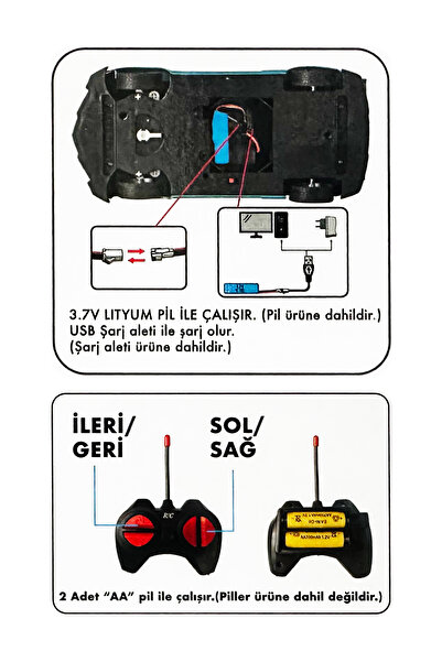 Black Island Uzaktan Kumandalı Şarjlı Road Blast Oyuncak Araba Yeşil
