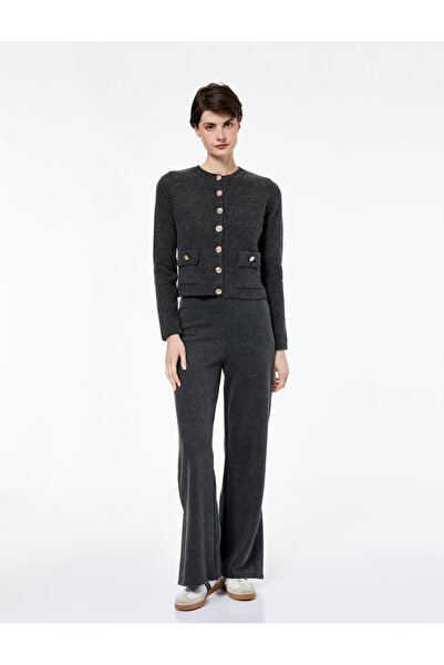 Koton Standard Waist Straight Wide Leg Pants