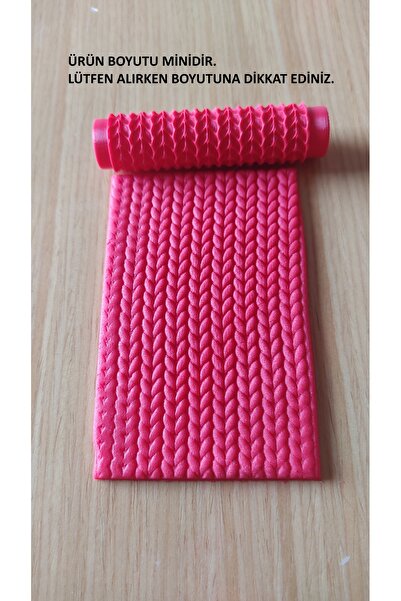 Roll3d Mini Boy !!!!- 7 Cm Desen Verici Merdane/ Örgü / Polimer Kil Kalıbı