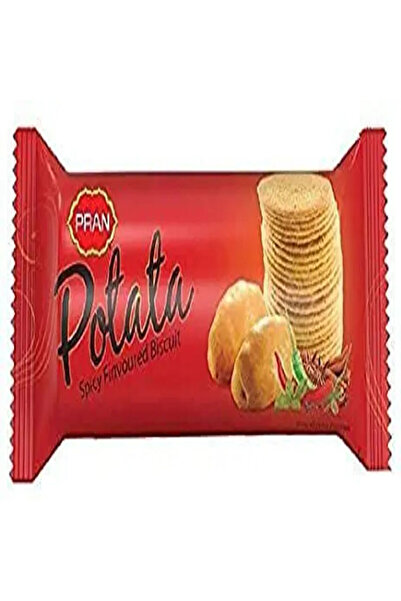 pran بسكويت بطاطس حارة 8x12x50 جرام