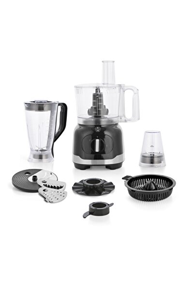 ALSAIF محضر طعام 10 في 1 - 1000 واط - سعة 2.4 لتر - أسود