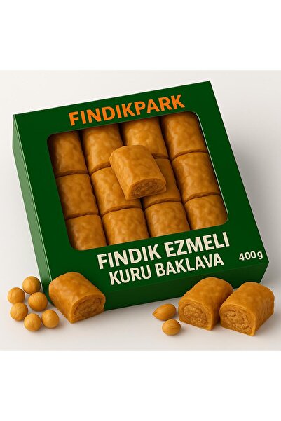 FINDIKPARK Fındık Ezmeli Kuru Baklava 500g Katkısız Ürün