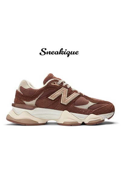 New Balance 9060 Women's Brown Casual Sports Shoes - U9060Ccc - Sneakique