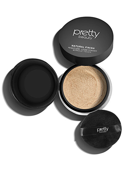 Pretty Beauty Natural Finish Loose Powder & Hafif Yapılı Transparan Toz Pudra...