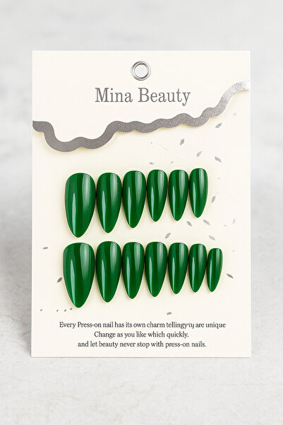 MİNA BEAUTY Kedi Gözü 12 li Takma tırnak cat eyes yansımalı