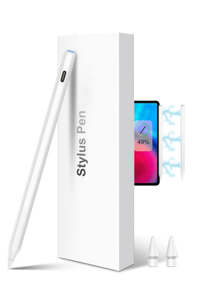 NovStrap iPad Air 4/5 Nesil 10.9 ile Uyumlu Tablet Kalemi Pencil Avuç İçi Reddi Manyetik Şarj 2xUç