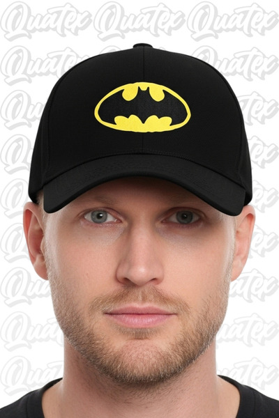 QUATEX Капелюх з вишивкою Batman – чорний, 100% бавовна, габардин, унісекс