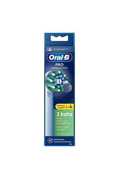 Oral-B Pro Cross Action X-filament Şarjlı Diş Fırçası Yedek Başlığı 4 Adet