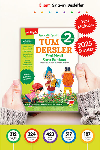 Dikkat Atölyesi Yayınları 2. Sınıf Tüm Dersler Yeni Nesil Soru Bankası
