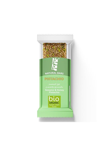 Lala Bars Sesame Pistachio Honey bar Organic x16pcs