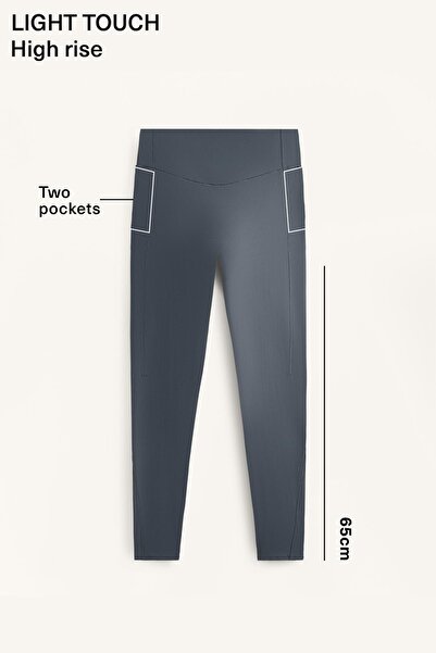 Oysho Light touch high rise 65cm ankle-length leggings with pockets