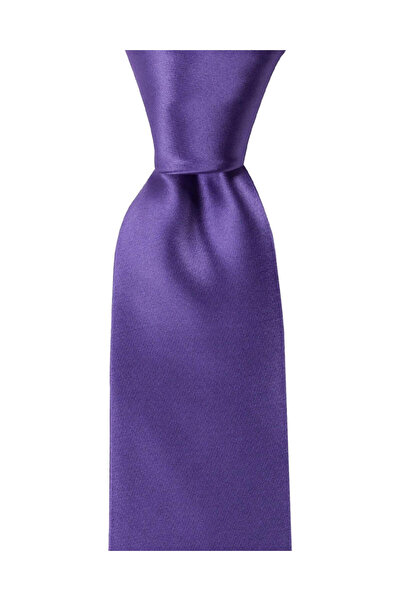 1001 Kravat Men's Gift Set with Purple Tie and Cufflinks with Handkerchief