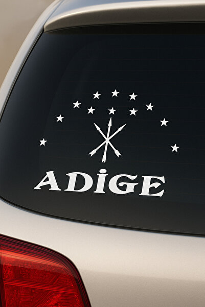 YSR HOME ملصق سيارة مكون من قطعتين، علم أديج، علم الشيشري