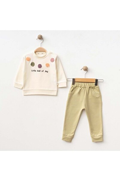 Necix's Little Ball of Joy Embroidered Two-Thread Bottom Top Set Green