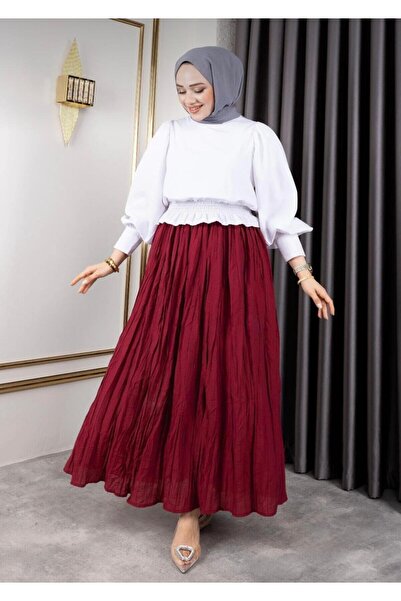 sd butique %100 VİSKON KRAŞ ETEK