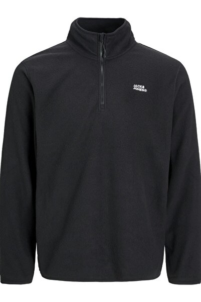 Jack & Jones JJECORP LOGO  FLEECE QUARTER ZIP SİYAH12258490