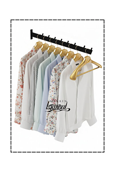 Genel Markalar 10 Adet Duvara Monte Eğimli 40 cm Askılık Seti - Ev ve İşyerinizde Pratik Askılık