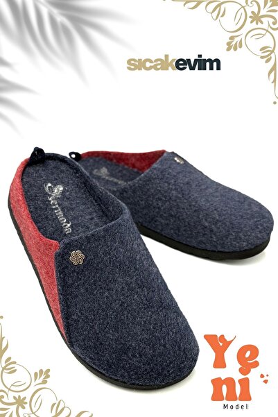 sermoda Γυναικείες παντόφλες εσωτερικού χώρου – Παντόφλες εσωτερικού χώρου με ελαφριά σόλα που κρατά ζεστό τον οίκο Ναυτικό κόκκινο