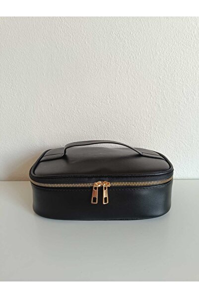 Maykis Faux Leather Box Makeup Handbag