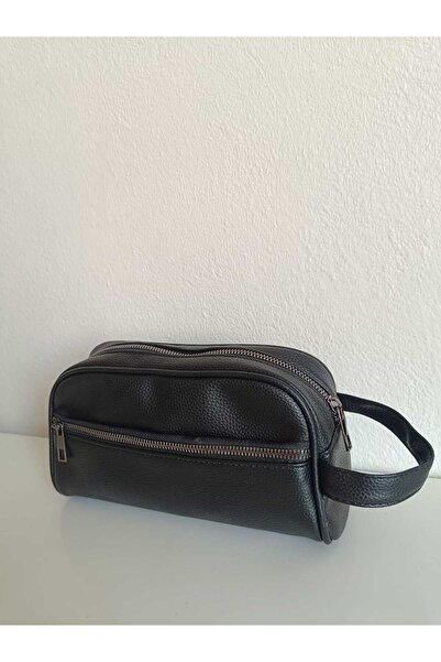 Maykis Leather Look Men's Hand Travel and Shaving Bag