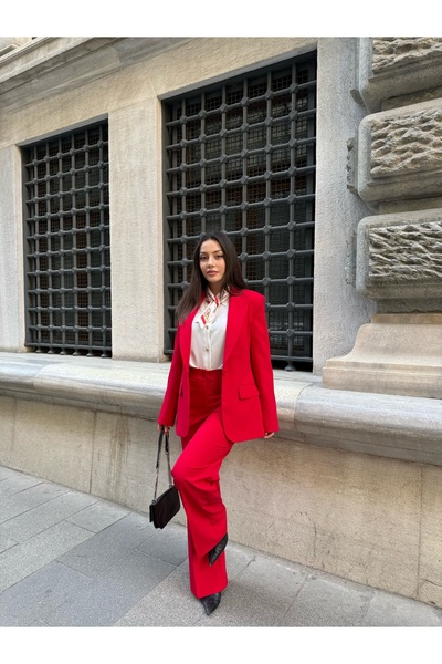 Vuntal BUTİK Blazer Takım Elbise Tek Düğme Ceket Pantolon