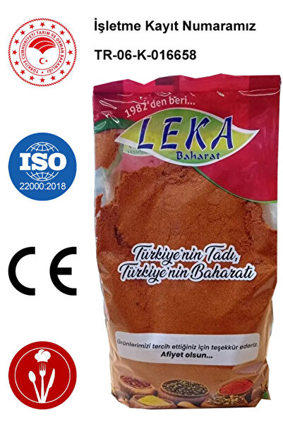 leka baharat Kırmızı Acı Toz Biber 1000 G - 1 Kg
