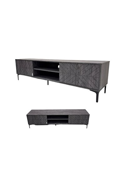 Al Saada Home TV Unit - 180x40x45 cm - Gray